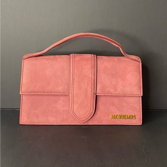 Jacquemus Le Bambinou Grand Burgundy Suede Authentic w/ Tag - Picture 14 of 17